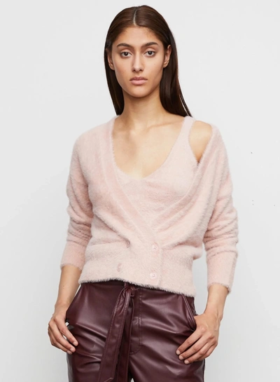 Bailey44 Molly Double Breasted Cardigan In Blush In Pink