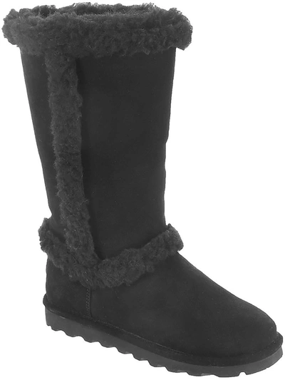 Bearpaw Kendall Womens Suede Cold Weather Mid-calf Boots In Black