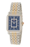 Michele Deco Two-tone Diamond Embellished Bracelet Watch, 20mm X 43mm In 2t Silver/ Gold