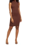 Naked Wardrobe Tank Minidress In Chocolate