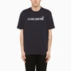 RAF SIMONS NAVY BLUE CREW-NECK T-SHIRT WITH PRINT,SM4206-45CO/M_FREDP-B64_323-L