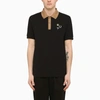 RAF SIMONS BI-COLOUR SHORT SLEEVES POLO SHIRT WITH EMBROIDERIES,SM4202-45CO/M_FREDP-102_323-S