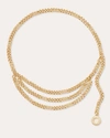 Ramy Brook Drea Chain Belt In Gold