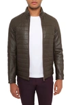 PINO BY PINOPORTE QUILTED LEATHER JACKET