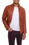 PINO BY PINOPORTE QUILTED LEATHER JACKET