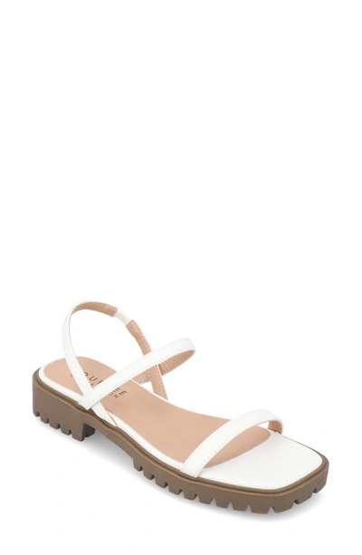 Journee Collection Nylah Sandal In White