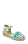 TONI PONS TONI PONS LOVE EMBROIDERED ESPADRILLE SANDAL