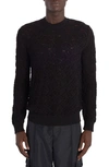 Versace Silk And Cotton Blend Sweater In Black