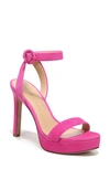 Veronica Beard Darcelle Ankle Strap Stiletto Sandal In Fuschia