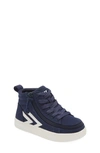 Billy Footwear Kids' Billy Cs High Top Sneaker In Navy