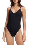 Good American Always Fits One-piece Swimsuit In Black002