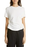 Proenza Schouler White Label Side Lace-up Detail T-shirt In Bianco