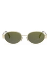 CELINE TRIOMPHE 54MM OVAL SUNGLASSES