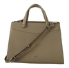 KARL LAGERFELD KARL LAGERFELD SAGE GREEN LEATHER TOTE WOMEN'S BAG