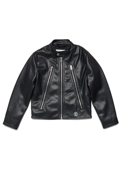 Mm6 Maison Margiela Kids' Mm6j15u Jacket Maison Margiela In Black