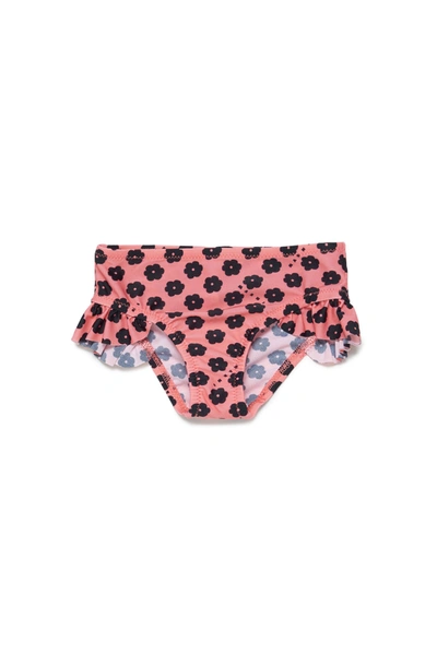 Marni Floral-print Bikini Bottom In Pink