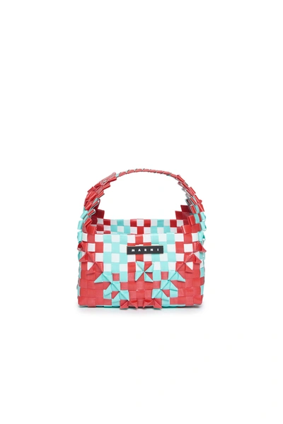 Marni Kids Red Rainbow Tote