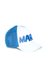 MARNI WHITE TRUCKER CAP WITH MARNI BRUSH LOGO