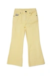 N°21 Flared-leg Cut Trousers In Yellow