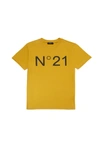 N°21 YELLOW JERSEY T-SHIRT WITH LOGO