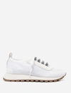 Brunello Cucinelli Knitted Low-top Sneakers In White