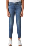 LUCKY BRAND BRIDGETTE HIGH WAIST RAW HEM SKINNY JEANS