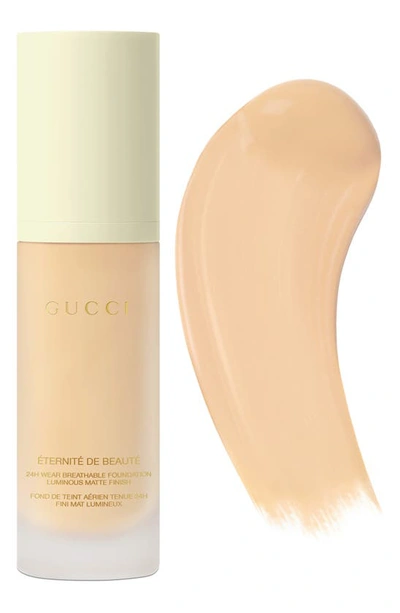 GUCCI GUCCI ÉTERNITÉ DE BEAUTÉ 24-HOUR FULL COVERAGE LUMINOUS MATTE FINISH FOUNDATION
