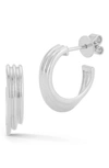 DANA REBECCA DESIGNS NANA BERNICE GROOVE CASCADE HOOP EARRINGS