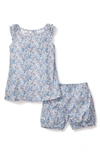 Petite Plume Fleur Dazur Amelie Two-piece Short Pajamas In Blue