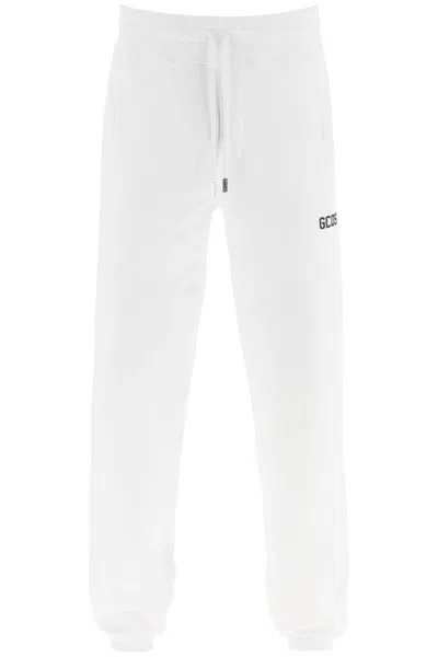Gcds Sweatpants With Logo Detail In White
