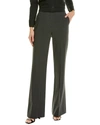 Theory Demitria Stretch Virgin Wool Flare Pants In Grey