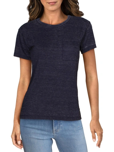 J Crew Womens Slub Crewneck T-shirt In Multi