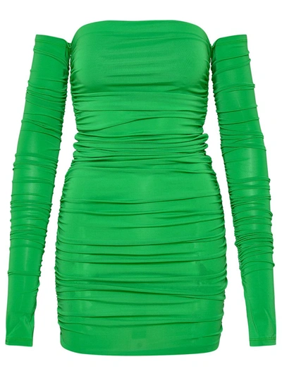 The Andamane Linda Viscose Jersey Crepe Mini Dress In Green