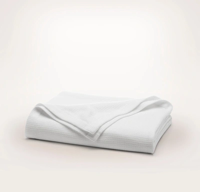 Boll & Branch Organic Lightweight Bed Blanket In White
