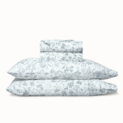 Boll & Branch Organic Signature Botanical Sheet Set In Shore