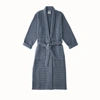 Boll & Branch Men's Waffle Robe In Mineral