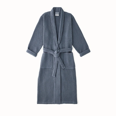 Boll & Branch Organic Men's Waffle Robe In Mineral