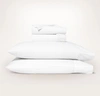 Boll & Branch Organic Percale Simple Stripe Sheet Set In Pewter