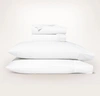 BOLL & BRANCH ORGANIC PERCALE SIMPLE STRIPE SHEET SET