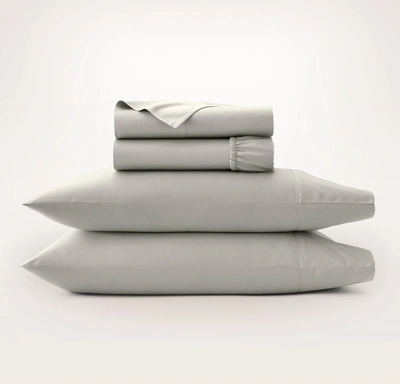 Boll & Branch Organic Signature Hemmed Sheet Set In Pewter