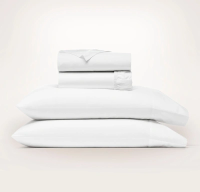 Boll & Branch Organic Signature Hemmed Sheet Set In White