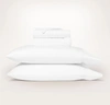 Boll & Branch Organic Signature Embroidered Sheet Set In White/white Embroidered