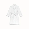 Boll & Branch Women's Waffle Robe In White/shore Waffle
