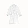 Boll & Branch Women's Waffle Robe In White/shore Waffle
