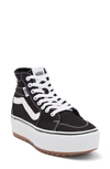 Vans Filmore Hi Tapered Platform Sneaker In Canvas Black