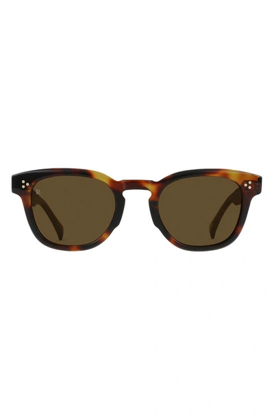 Raen Squire 49mm Round Sunglasses In Kola Tortoise/caramel