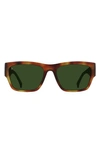 Raen Rufio 55mm Rectangular Sunglasses In Split Finish Moab Tortoise