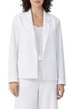 EILEEN FISHER ORGANIC COTTON BLEND BLAZER