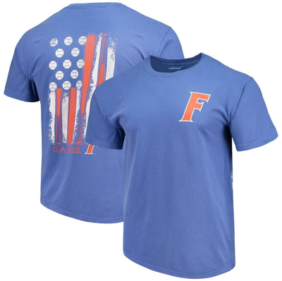 Image One Royal Florida Gators Baseball Flag Comfort Colors T-shirt