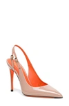 Santoni Audrey Leather Pumps Buckle Detail In Pink-p29
